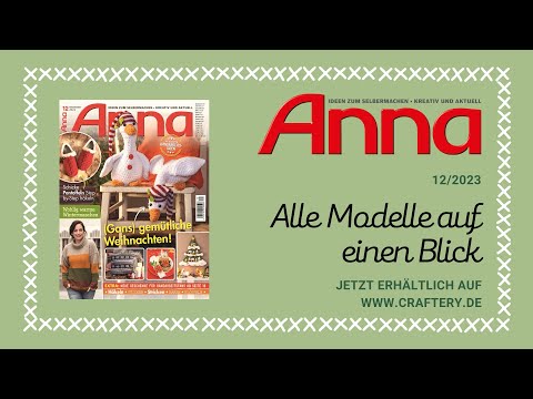 Zeitschrift Anna 12/23 - Alle Modelle auf einen Blick