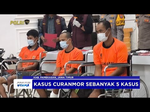 POLRES PAMEKASAN KONPERS KASUS CURANMOR DAN NARKOTIKA