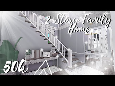 Roblox | Bloxburg: 50k 2- story family house (no...