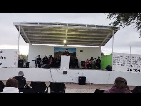 Hermano Ángel Narváez.. campaña mes de Diciembre 2025 en la plaza Aimé Paine. Maquinchao. Rio Negro