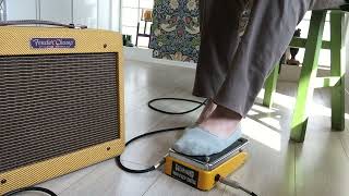 Video thumbnail for Vintage Pedal demo Colorsound wah fuzz swell 1970's pedal on 57 Custom Champ by JAZZ-ChiChi