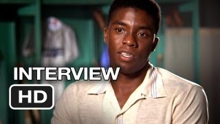 42 Interview - Chadwick Boseman (2013) - Jackie Robinson Movie HD