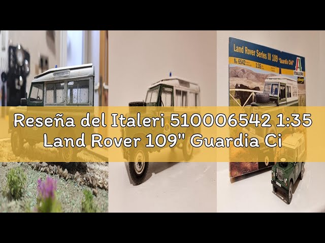 Vídeo relacionado con Italeri 510006542 1:35 Land Rover 109" Guardia Civil-Modelo de Suelo, Hobby, Pegado, Kit de plástico, detallado, Multicolor