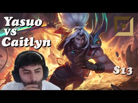 Yasuo vs Caitlyn Bot Lane Season 13 | Yassuo Full Gameplay