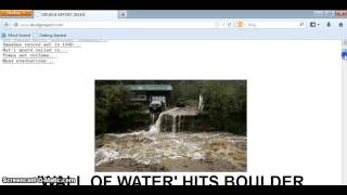"WALL OF WATER HITS BOULDER COLORADO"