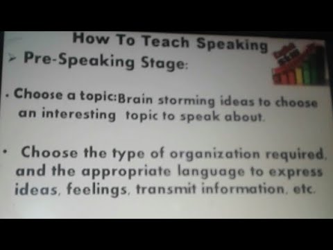 #How To Teach Speaking #Teaching Method #English Didactic