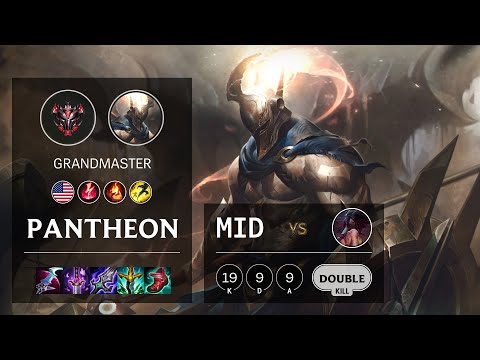Pantheon Mid vs Akali - NA Grandmaster Patch 11.24b