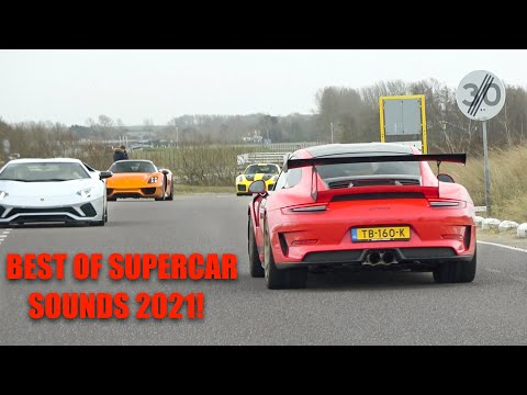 BEST OF SUPERCAR SOUNDS 2021 - CRAZY SOUNDS! FLAMES, REVS, ACCELERATIONS, CLOSE CALLS, LEAVINGS ETC