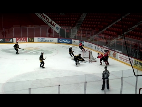 Ässät Akatemia-VG-62 4.2.2017. Nyt Namuteltiin: Aleksi Peltosen 11-2 maali !!!!!!!!!!!
