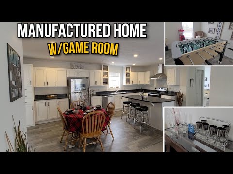 This INCREDIBLE Farm House Manufactured Home Has a GAME ROOM!