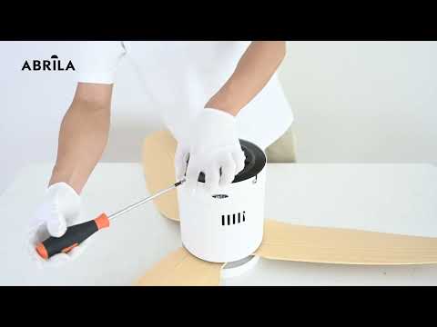 Vídeo de Borax Ventilador de Techo DC Silencioso Negro Fabrilamp / Abrila