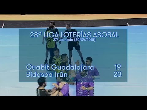 LIGA LOTERIAS ASOBAL J27 Quabit Guadalajara - Bidasoa Irún 19 - 23