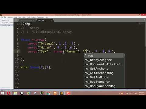 PHP Tutorials for Beginners 51 - Multidimensional Arrays in PHP