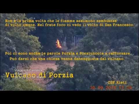 Grandi fiamme a Cantalice nel vulcano di Porzia  Erutta Trinca  30.9.2015 CSF Rieti