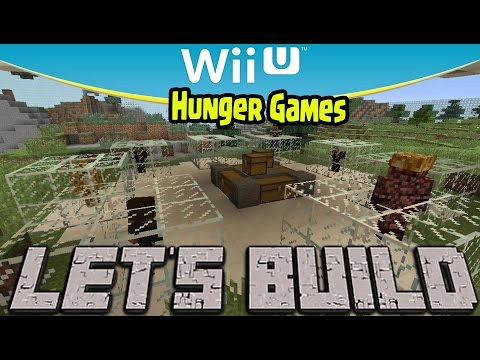 Minecraft Wii U - Hunger Games Let's Build!  (How To Make Hunger Games World)