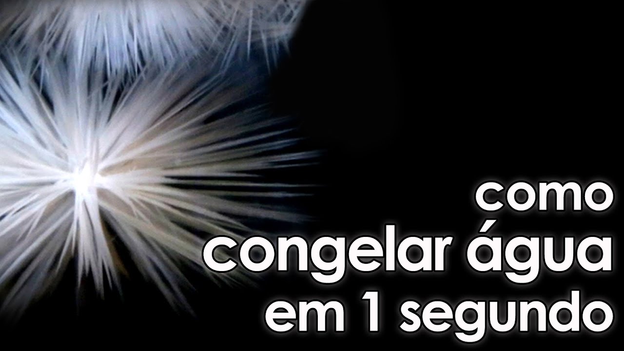 Como congelar água em um segundo (remake) (EXPERIÊNCIA)