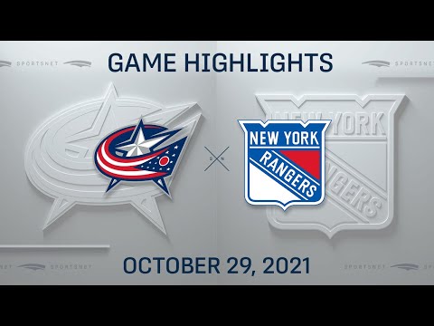 NHL Highlights | Blue Jackets vs. Rangers - Oct. 29, 2021