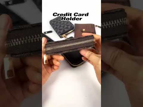 Zipper ATM card holder