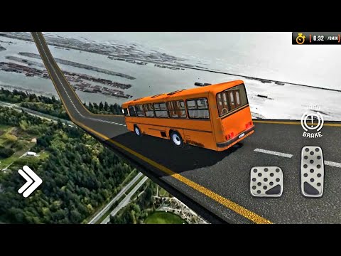 Impossible Bus Driving Racing : Crazy Stunt Bus Driving simulator - Android Gameplay | kids games