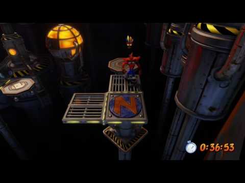 Crash Bandicoot 1 PS4 Remake 100% Walkthrough (N Sane Trilogy) - Generator Room Time Trial - Pt 29