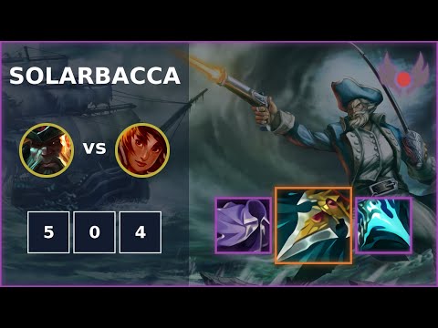 [ solarbacca ] Gangplank MID vs Taliyah | NA GRANDMASTER | LOL Season 2022