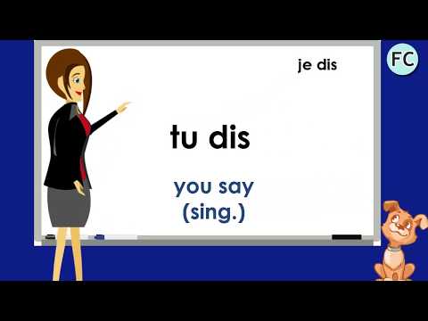 Le Verbe Dire au Présent - To Say Present Tense - French Conjugation