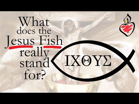 #Jesus Fish & Wheel IΧΘΥΣ Ichthus Explanation from the Early Church Biblical Greek
