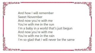 Heather Nova - Sweet November Lyrics