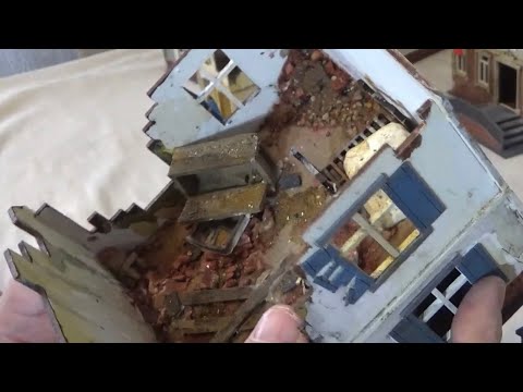 Painting, weathering and personalising Sarissa terrain kits  for Bolt Action( Part1 )