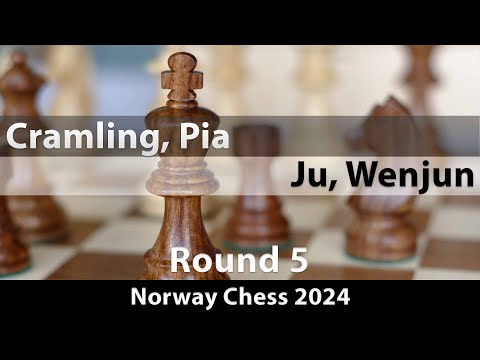 Cramling, Pia -- Ju, Wenjun, Norway Chess 2024, Round 5, ½-½