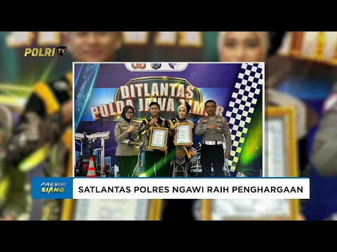 SATLANTAS POLRES NGAWI RAIH 2 PENGHARGAAN DI AJANG PEMILIHAN DUTA LALU LINTAS POLDA JAWA TIMUR 2025