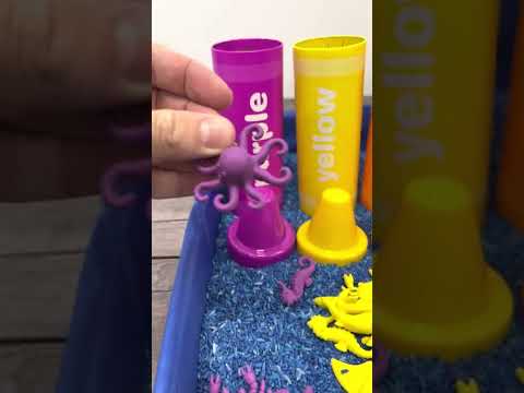 Purple Ocean Animals! Learn Colors with Toys for Kids 🐙💜
