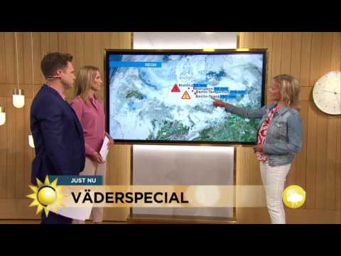 Dramatiska bilder från översvämningen - Nyhetsmorgon (TV4)