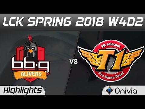 BBQ vs SKT Highlights Game 1 LCK Spring 2018 W4D2 BBQ Olivers vs SKT Telecom T1 by Onivia