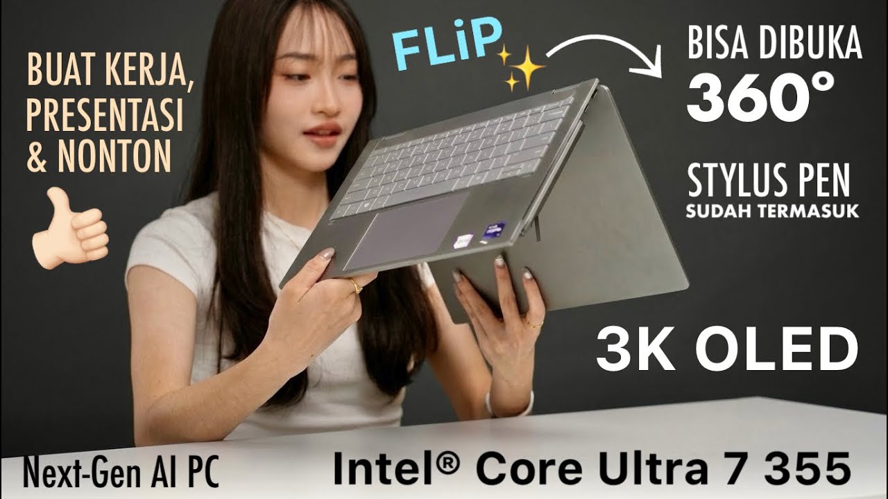 Laptop Flip, OLED 3K & AI 50 TOPS! HP OmniBook X Flip 14 Review