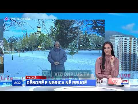 Korça zgjohet me -10 gradë, dëbora nuk pengon qarkullimin - Live në mëngjes
