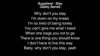 Sugarland & Gabby Barrett - Stay Lyrics American Idol