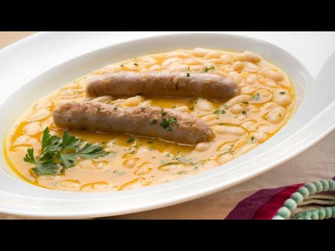 Receta de alubias blancas con salchichas - Karlos Arguiñano