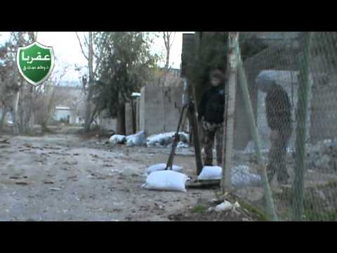 استهداف أحد مقرات قوات النظام بالهاون في بلدة عقربا في ريف دمشق من أحد كتائب لواء سيف الشام