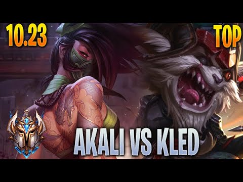 Akali vs Kled - Top - 10.23 Challenger