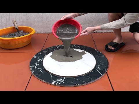 Amazing idea for a beautiful and unique coffee table from cement - Craft Ideas From Cement