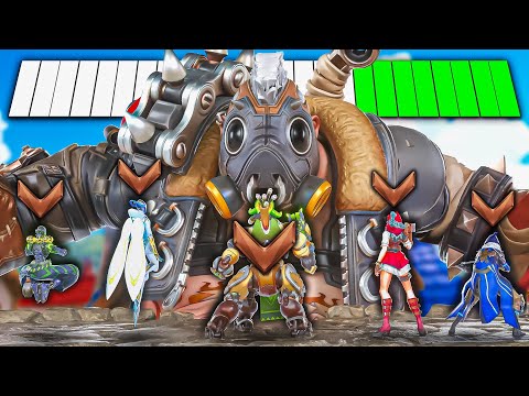 1 BUFFED Top 500 ROADHOG vs 5 BRONZE PLAYERS - Who wins?! (PART 2 ft. Cyx)