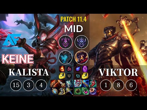 AF Keine Kalista vs Viktor Mid - KR Patch 11.4