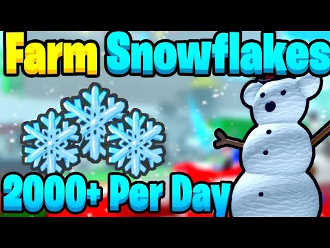How to Farm SNOWFLAKES [2000+ PER DAY] In Beesmas Bee Swarm Simulator