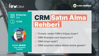 Webinar: CRM Satın Alma Rehberi