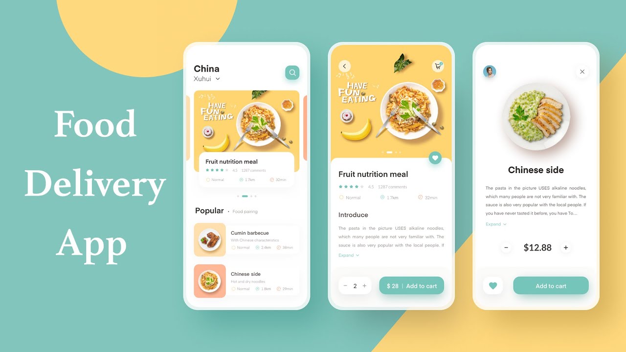 Flutter E-commerce App With Backend | Food Delivery App  | Part 1