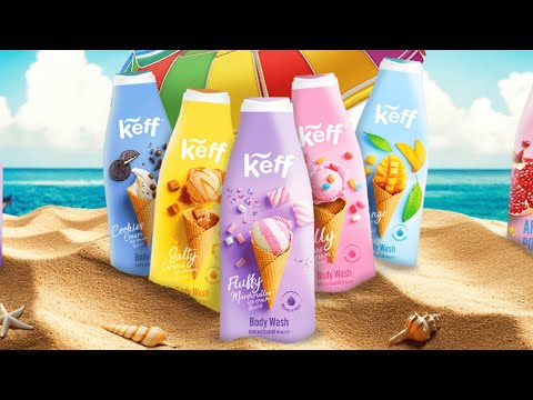 Descoperă gama de geluri de duș cu parfum de înghețată Keff!
