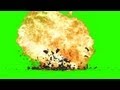 explosion with debris - green screen effects - free use