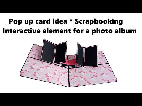 FREE Birthday book tutorial: Create Pop Up Photo Album From Scrapbook Pages!