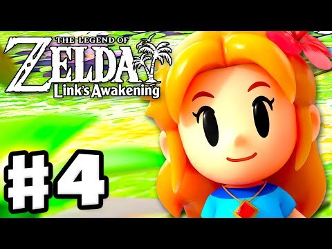 The Legend of Zelda: Link's Awakening - Gameplay Part 4 - Angler's Tunnel! (Nintendo Switch)